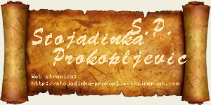 Stojadinka Prokopljević vizit kartica
